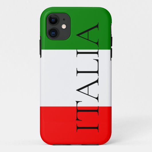 イタリア国旗 ラージ ITALIA Case-Mate iPhoneケース (裏面)
