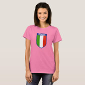イタリア国旗 レディースTシャツ Tシャツ (正面フル)