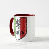 イタリア国旗 ヴィンテージ コーヒーマグ マグカップ (正面左)