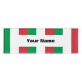イタリア国旗 名札 (正面)