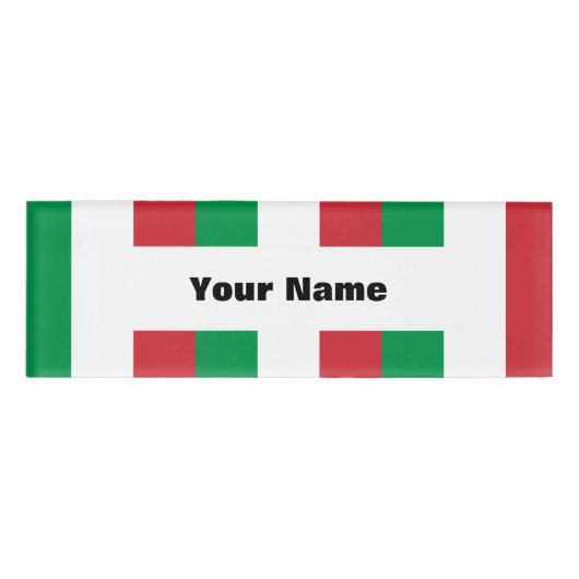 イタリア国旗 名札 (正面)