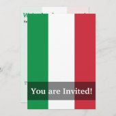 イタリア国旗 招待状 (正面/裏面)