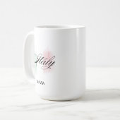 イタリア国旗 緑 白 赤 イタリア プライド コーヒーマグカップ (正面左)