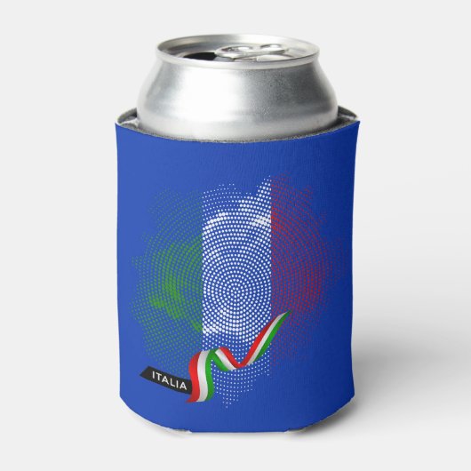 イタリア国旗 缶クーラー (缶正面)