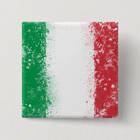 イタリア国旗 缶バッジ (正面)