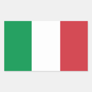 イタリア国旗 長方形シール