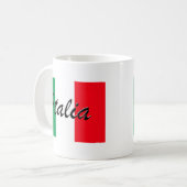 イタリア国旗 – 高品質 コーヒーマグカップ (正面左)