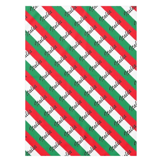 イタリア国旗 – 高品質 テーブルクロス (正面)