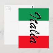 イタリア国旗 – 高品質 ポストカード (正面/裏面)