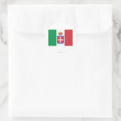 イタリア国旗（1861年～1946年） ラウンドシール (バッグ)