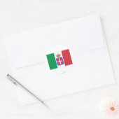 イタリア国旗（1861年～1946年） ラウンドシール (封筒)