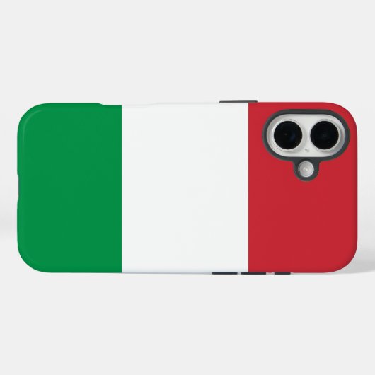 イタリア国旗 Case-Mate iPhoneケース (裏面 (横))