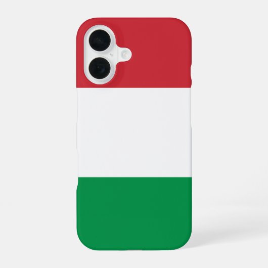 イタリア国旗 iPhone 16ケース (裏面)