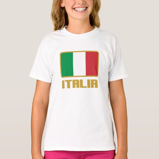 イタリア国旗 Tシャツ (正面)