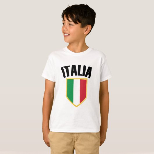イタリア国旗 Tシャツ (正面フル)