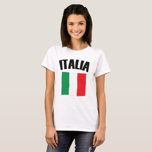 イタリア国旗 Tシャツ (正面フル)