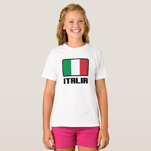 イタリア国旗 Tシャツ (正面フル)