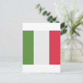 イタリア国旗Emoji Twitter ポストカード (スタンド正面)