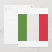イタリア国旗Emoji Twitter ポストカード (正面/裏面)
