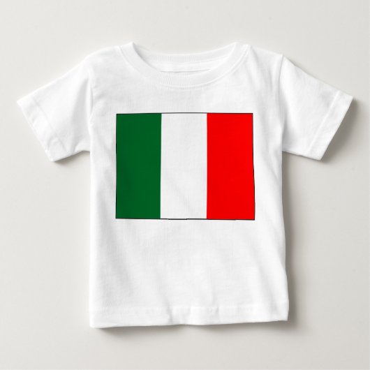 イタリア国旗Tシャツ ベビーTシャツ (正面)