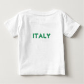 イタリア国旗Tシャツ ベビーTシャツ (裏面)