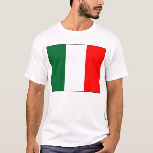 イタリア国旗Tシャツ Tシャツ (正面)