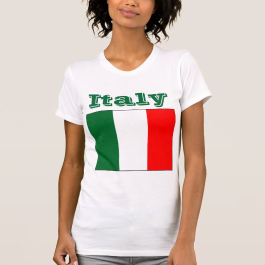 イタリア国旗Tシャツ Tシャツ (正面)