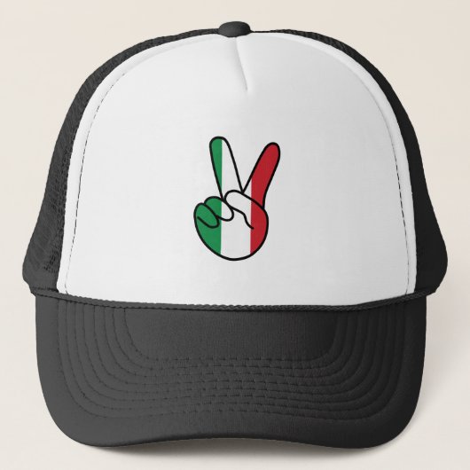 イタリア国旗V記号 キャップ (正面)