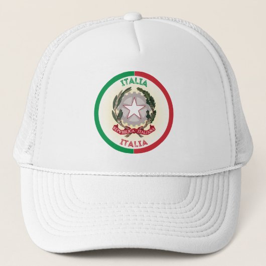 イタリア国章サークルの形状 キャップ (正面)