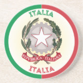 イタリア国章サークルの形状 コースター (正面)