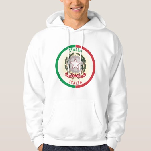 イタリア国章サークルの形状 パーカ (正面)