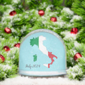 イタリア土産スノーグローブの地図 (クリスマス)