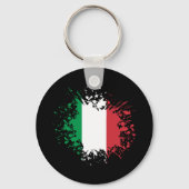 イタリア土産ランドマーク、イタリア国旗の旅行 キーホルダー (正面)