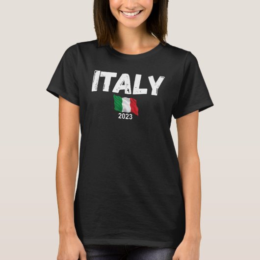 イタリア土産2023バケーショントリップ&トラベルプランニン Tシャツ (正面)