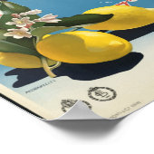 イタリア地図ヴィンテージ旅行ポスター ポスター (角)