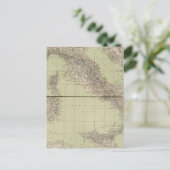 イタリア地図 ポストカード (スタンド正面)