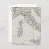 イタリア地図 ポストカード (正面/裏面)