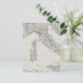 イタリア地図 ポストカード (スタンド正面)