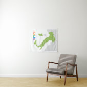 イタリア地域の地図 タペストリー (インサイチュ(横))