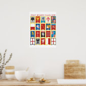 イタリア地域フラグ/150周年記念アートポスター ポスター (キッチン)