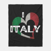 イタリア大好き フリースブランケット (正面)