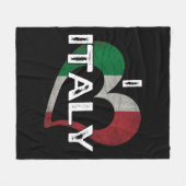 イタリア大好き フリースブランケット (正面(横))