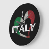 イタリア大好き ラージ壁時計 (傾斜)