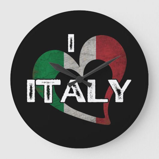 イタリア大好き ラージ壁時計 (正面)