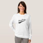 イタリア女子野球連盟 フーディー Tシャツ (正面フル)