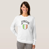 イタリア女性用ビンテージロングスリーブシャツ Tシャツ (正面フル)
