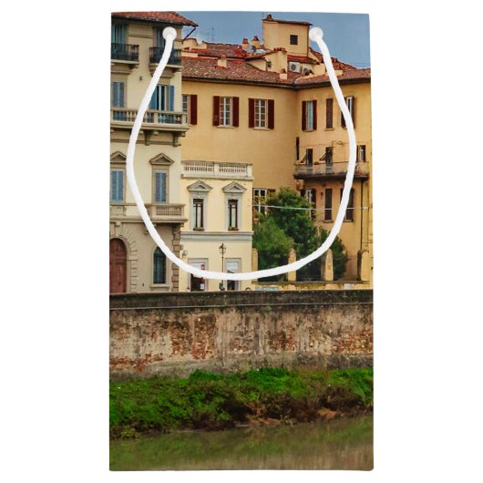 イタリア市景観歴史地区 スモールペーパーバッグ (裏面)