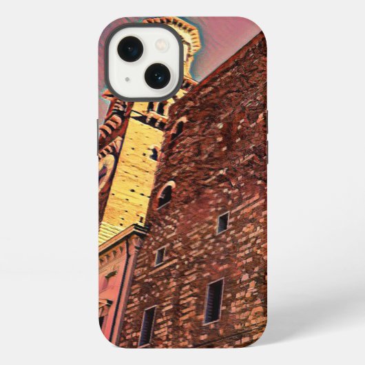 イタリア建築画 iPhoneケース (裏面)