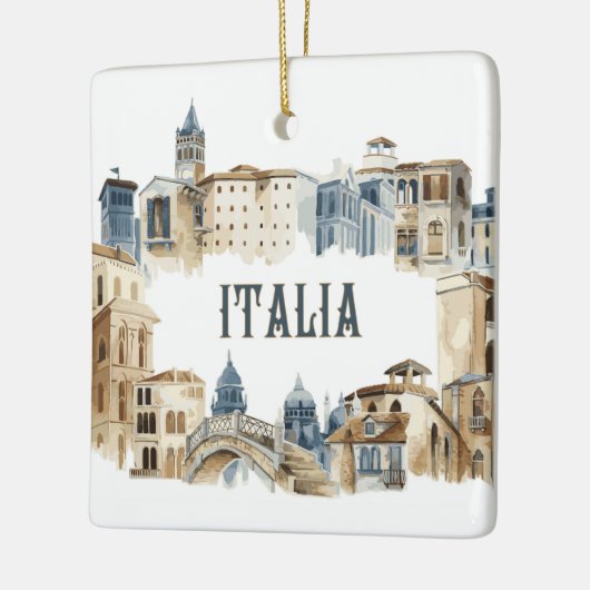 イタリア建築 セラミックオーナメント (左)