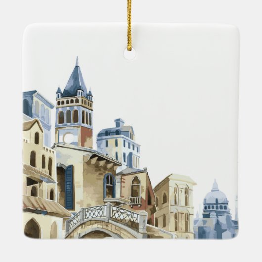 イタリア建築 セラミックオーナメント (裏面)